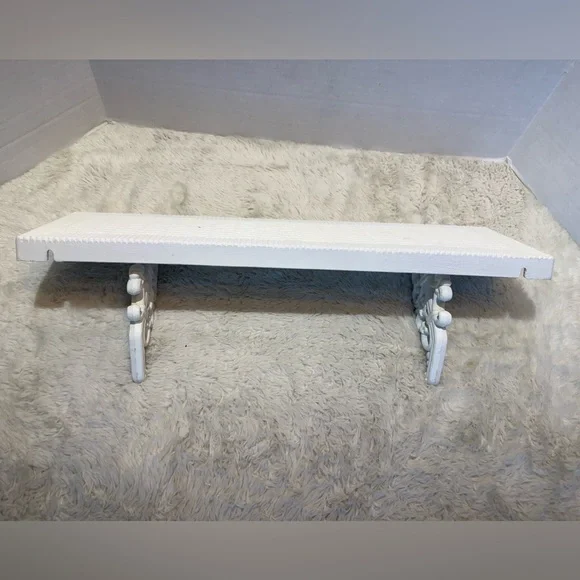 1979 HOMCO #3528 basket weave shelf - Picture 4 of 5